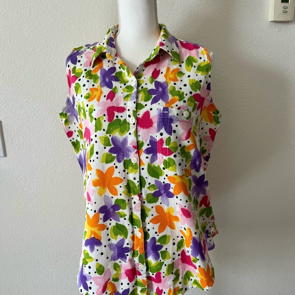 Venezia Floral Button Down Shirt - Multicolor